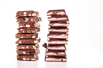 chocolate isolated on white background