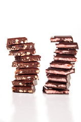 chocolate isolated on white background