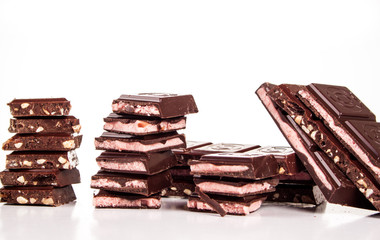 chocolate isolated on white background