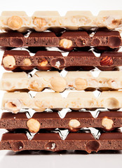 chocolate isolated on white background