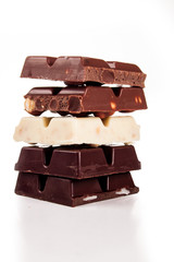 chocolate isolated on white background