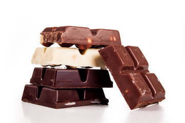 chocolate isolated on white background