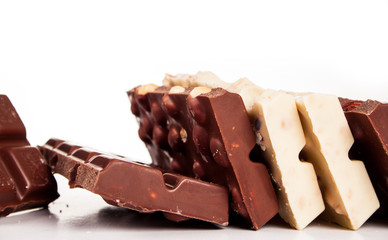 chocolate isolated on white background