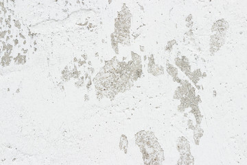 Old stucco white wall background or texture