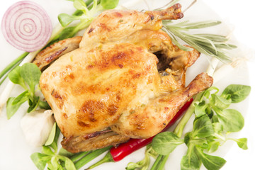 Roasted chicken