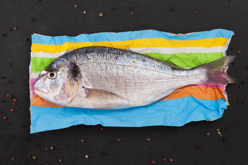 Gourmet fresh fish eating.