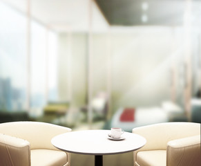 Wood Table  Top Background In Bedroom 3d render