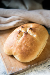 Loaf of homemade bread