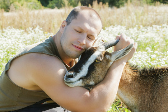 Man With A Goat Images – Browse 1 Stock Photos, Vectors, and Video