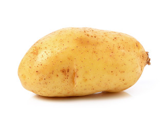 potato on white background
