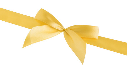 golden ribbon isolated with clipping path