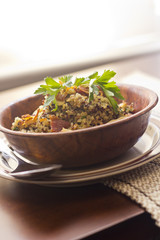 Smoky Quinoa and Bacon Salad
