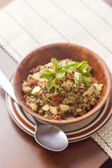 Smoky Quinoa and Bacon Salad