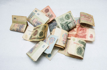 Obraz na płótnie Canvas советские деньги