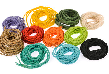 colorful rope  made from mulberry paper