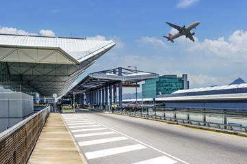 the scene of airport building
