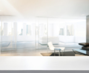 Wood Table Of Background in Office