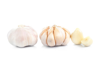 Garlic isolated on white background