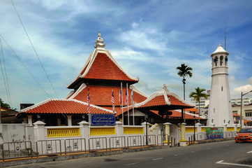 Masjid Kampung Hulu in Malacca, Malaysia