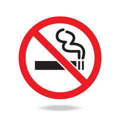 No smoking sign and symbol