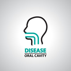 oral cavity icon and symbol