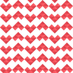 seamless pattern hearts of triangles