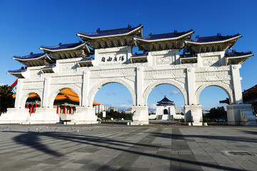 Front gate of Chiang Kai Shek (CKS) memorial hall in Taipei City