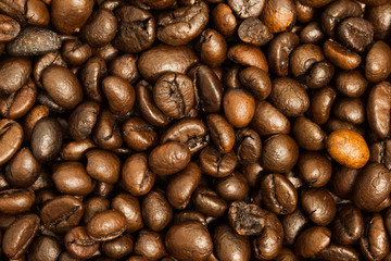 Coffee bean background.