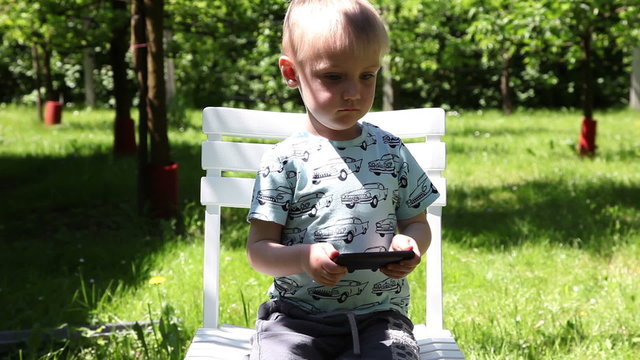 Shot of litte boy playing