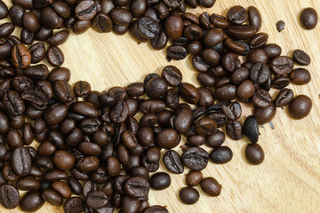 Coffee bean background.