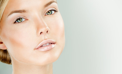 Fototapeta premium young beautiful woman. perfect skin.