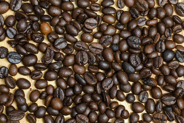 Coffee bean background.