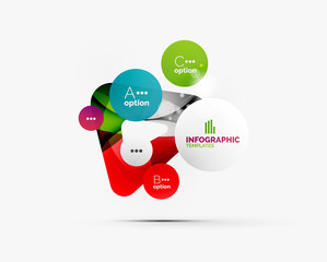 Abstract step infographics business layout