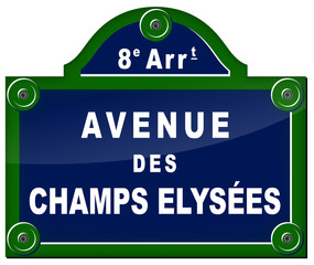 paris avenue sign