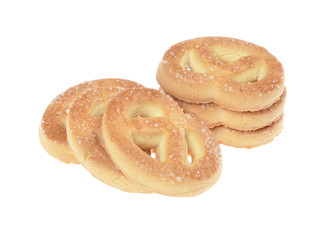 butter cookies,homemade biscuits, isolated