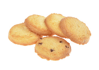 butter cookies,homemade biscuits, isolated