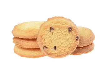 butter cookies,homemade biscuits, isolated
