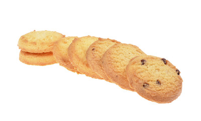 butter cookies,homemade biscuits, isolated