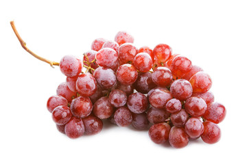 Grape cluster isolated on a white background.