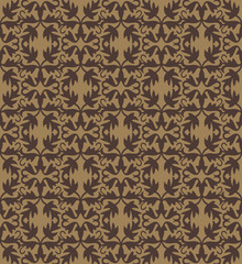 Seamless background with retro pattern. Vector illustration.