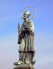John of Nepomuk at Charles Bridge in Prague