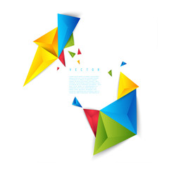 Vector color background abstract polygon triangle.