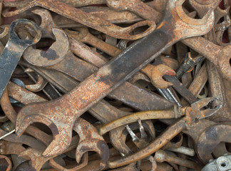 Obraz na płótnie Canvas old wrenches