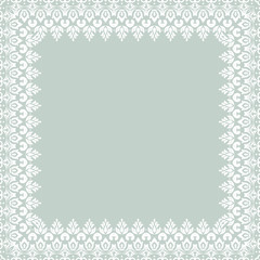 Floral Modern Vector Frame