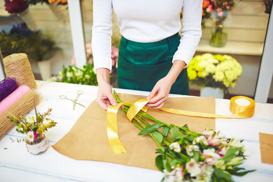 Wrapping flowers