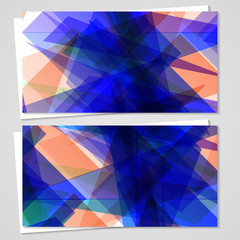 Vector business-card  set for your design