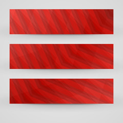 Fototapeta premium Vector banner set for your design