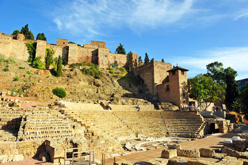 Roman Theatre of Malaga, Andalusia, Spain