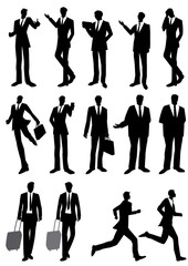 ビジネスマン　シルエット