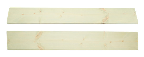 Obraz premium Colored pine wood board plank isolated